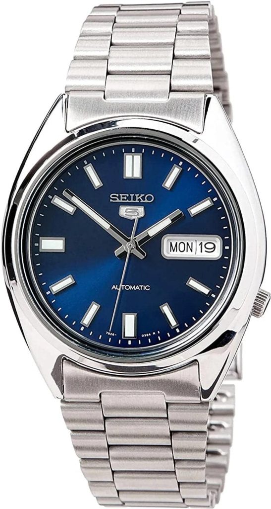 SEIKO 5 Automatic Blue Dial Stainless Steel Men’s Watch (SNXS77) Review